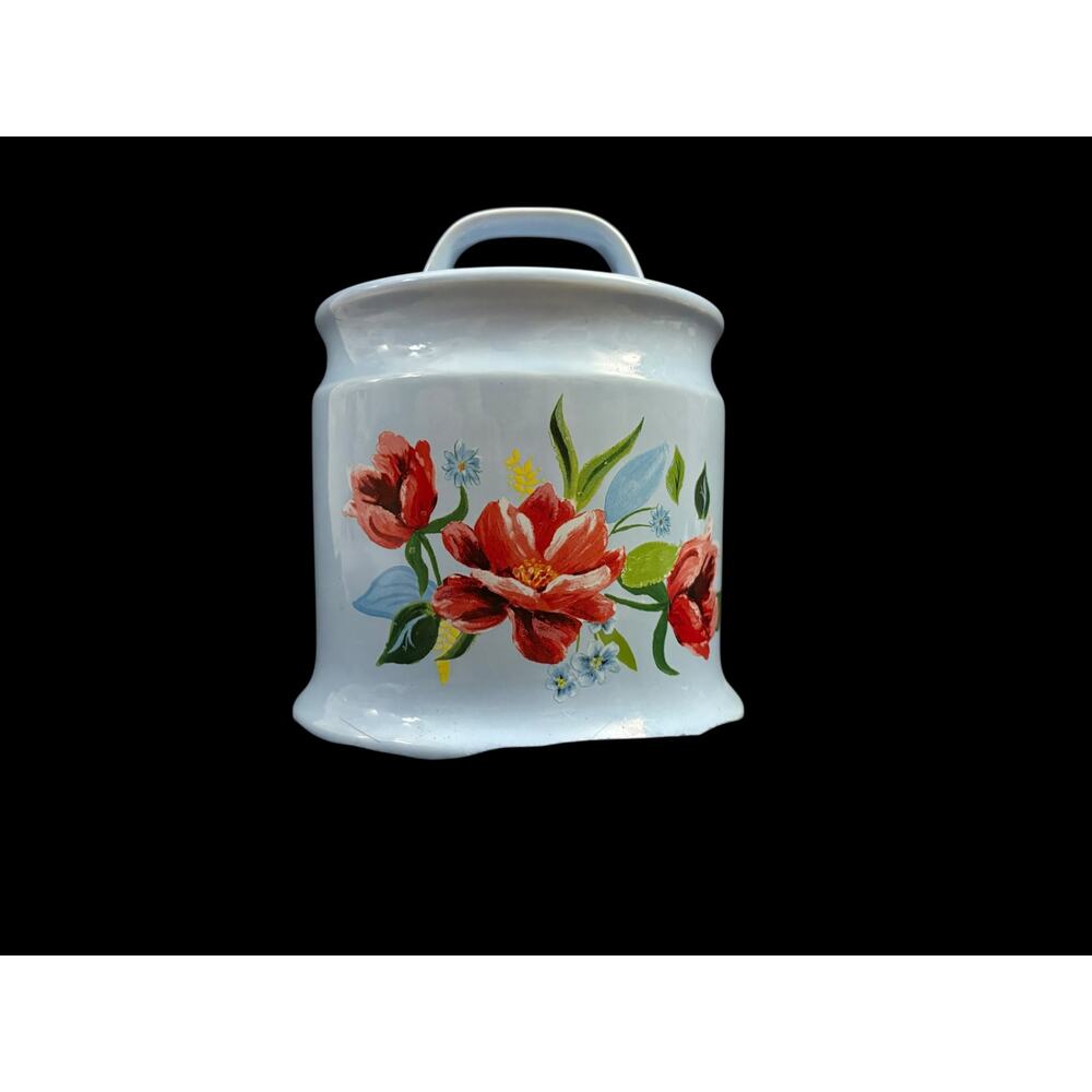 Pioneer Woman Spring Bouquet Ceramic Garlic Keeper Floral Farmhouse Country